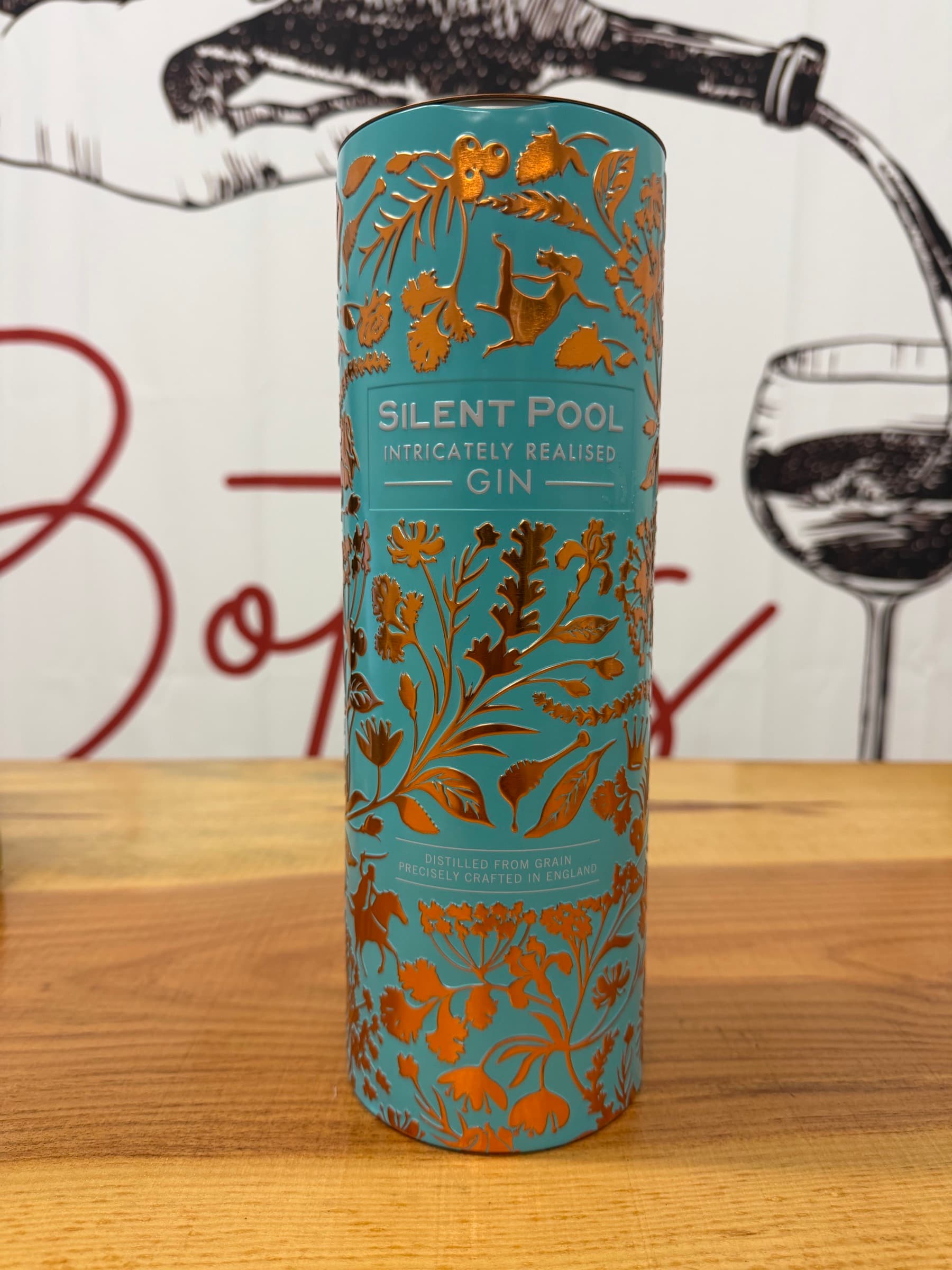 Silent Pool Gin – 1 Litre – 43% – Original Decorative Presentation Tin
