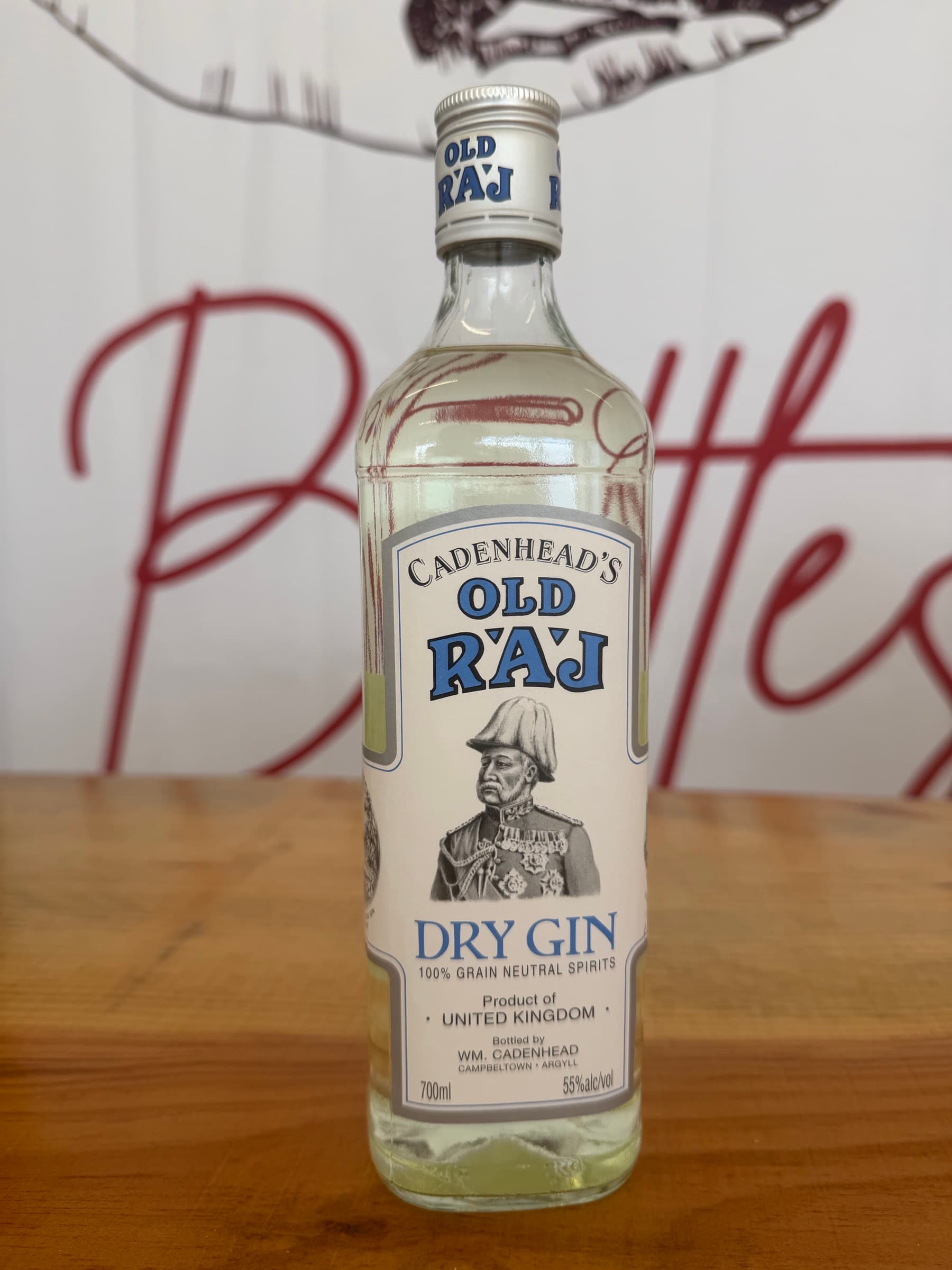 Cadenhead’s Old Raj Dry Gin – Blue Label – 55% – 70cl – Scotland