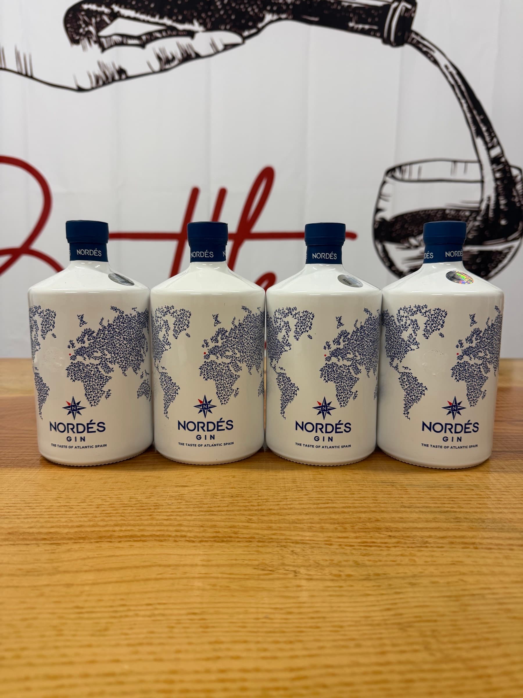 4x Nordés Atlantic Galician Gin – Galicia, Spain – 70cl – 40%