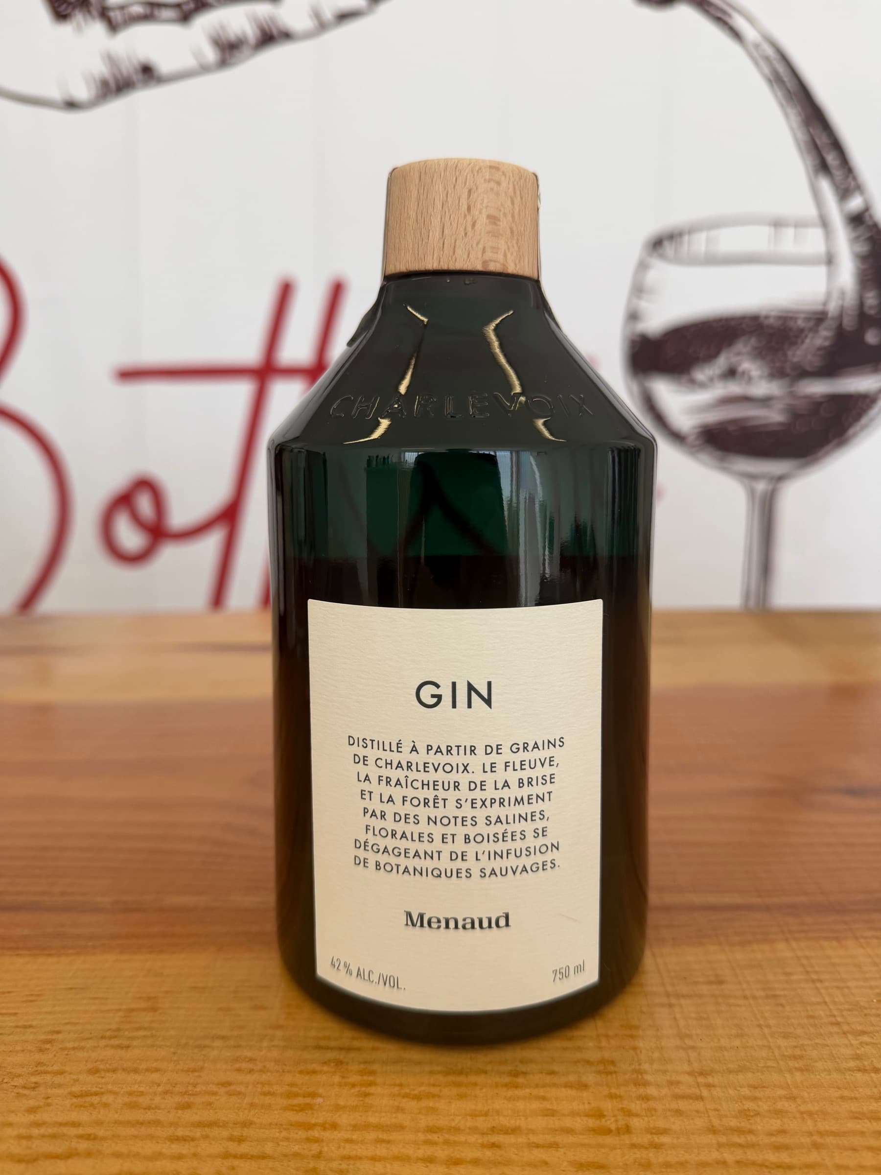 Menaud Gin – Charlevoix, Québec – Wild Local Botanicals – 750ml