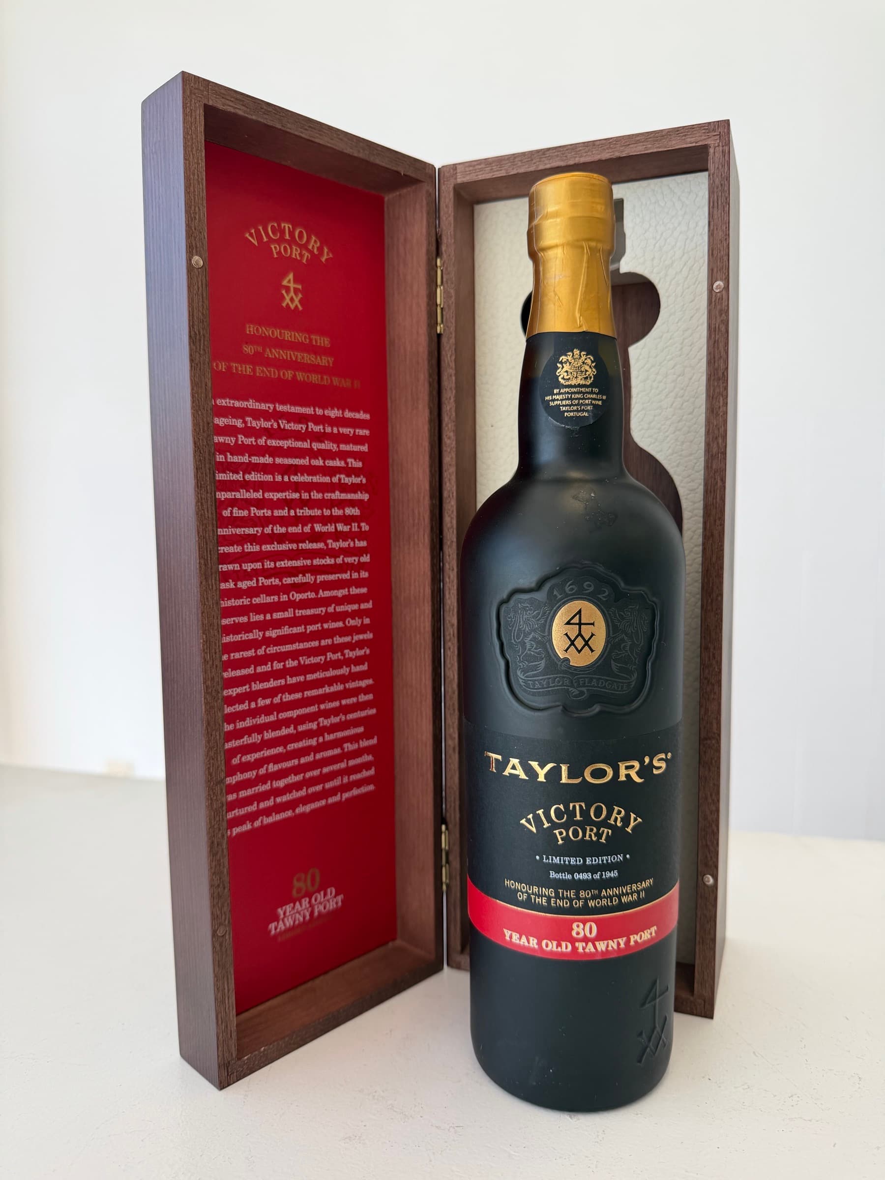 Taylor’s Victory Port 80 Year Old Tawny — Bottle Nº 0493/1945 | WWII 80th Anniversary Limited Edition