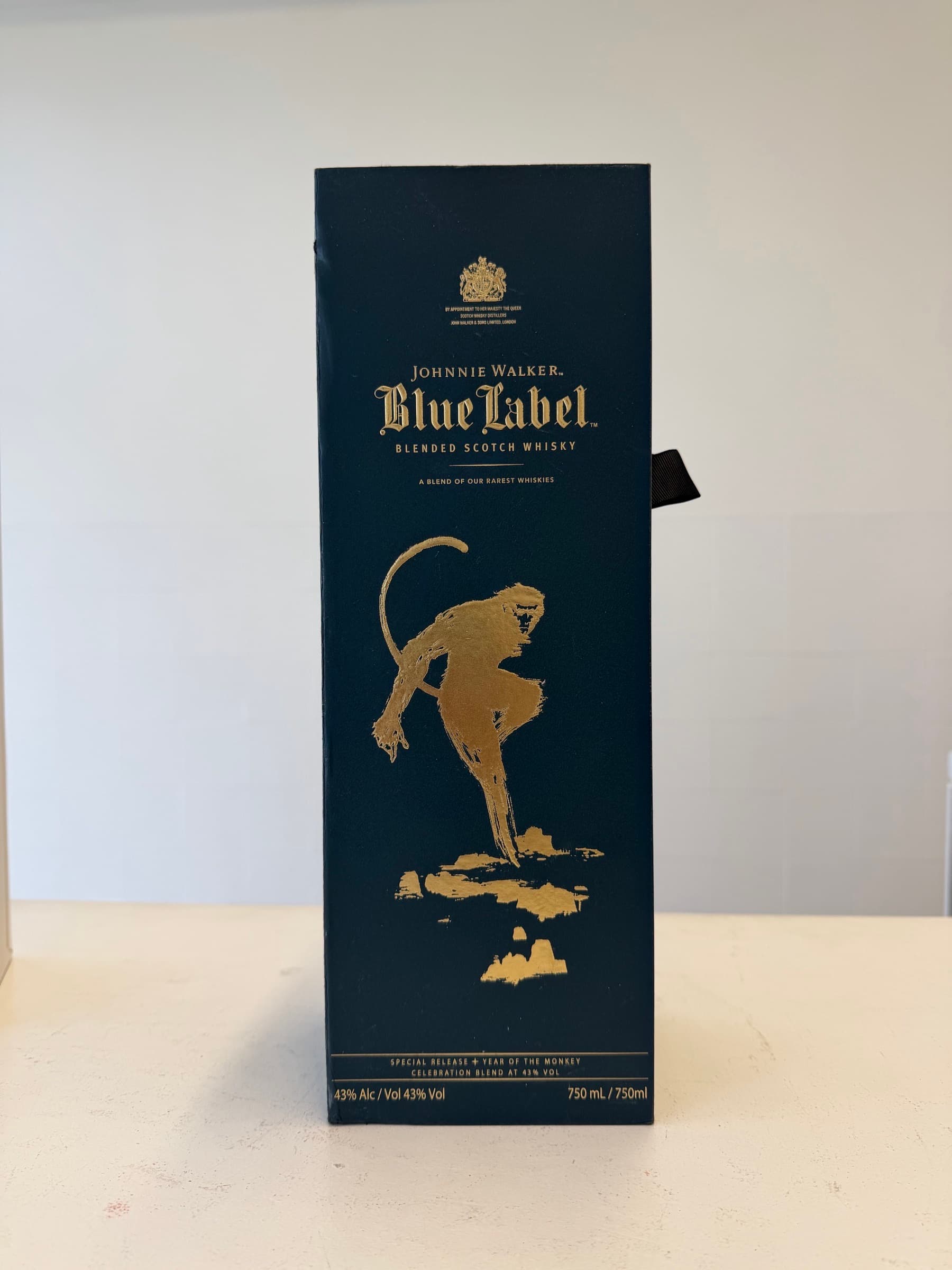 Johnnie Walker Blue Label – Year of the Monkey 2016 Limited Edition – 750ml – 43% – Original Box