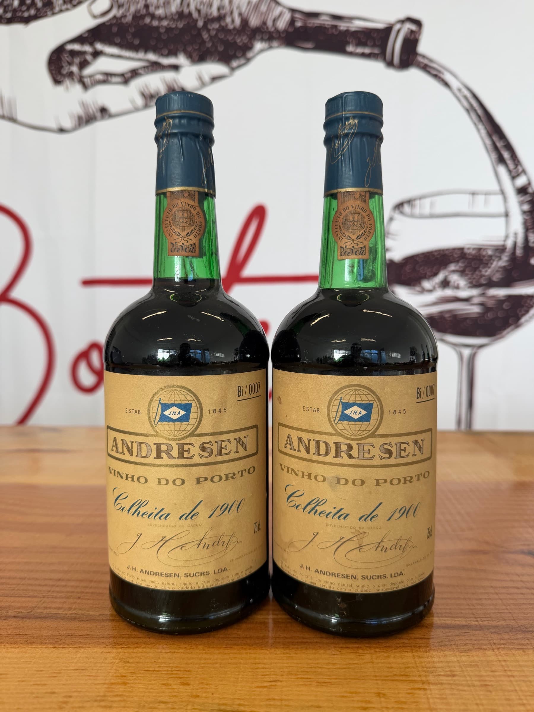 J.H. Andresen Colheita 1900 – Bottled 1988 – 2 × 75cl